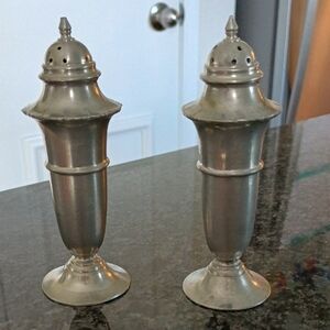 Vintage Insico Pewter Salt and Pepper Shakers